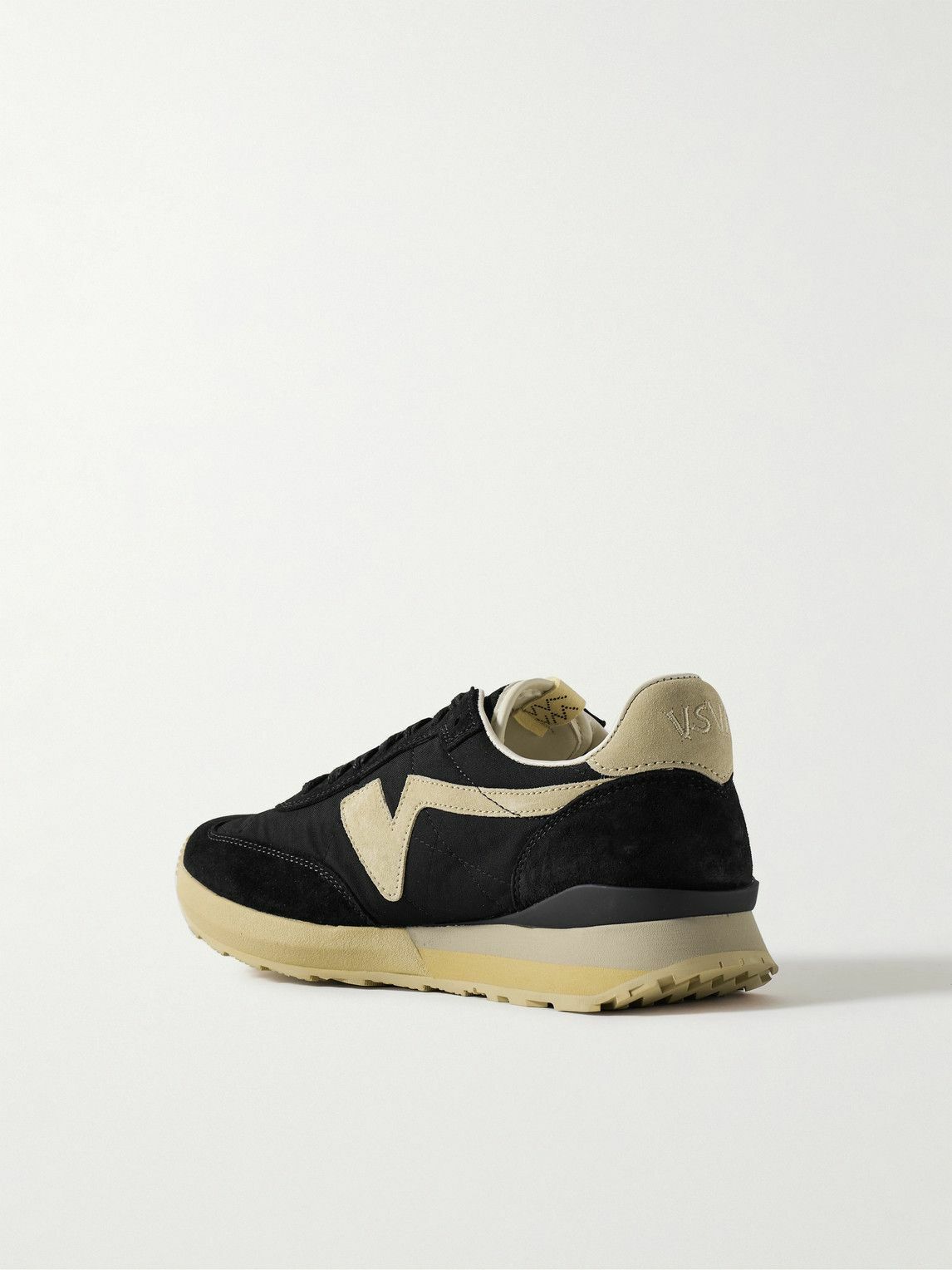 Visvim - FKT Runner Suede-Trimmed Canvas Sneakers - Black Visvim