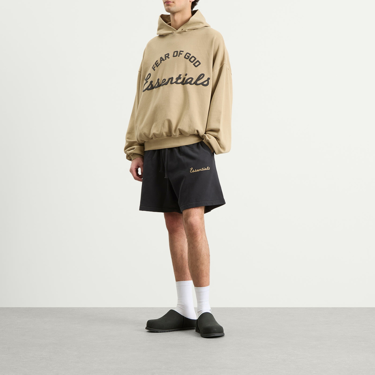 Fear of God ESSENTIALS Men's Training 90s Hoodie in Faded Dune