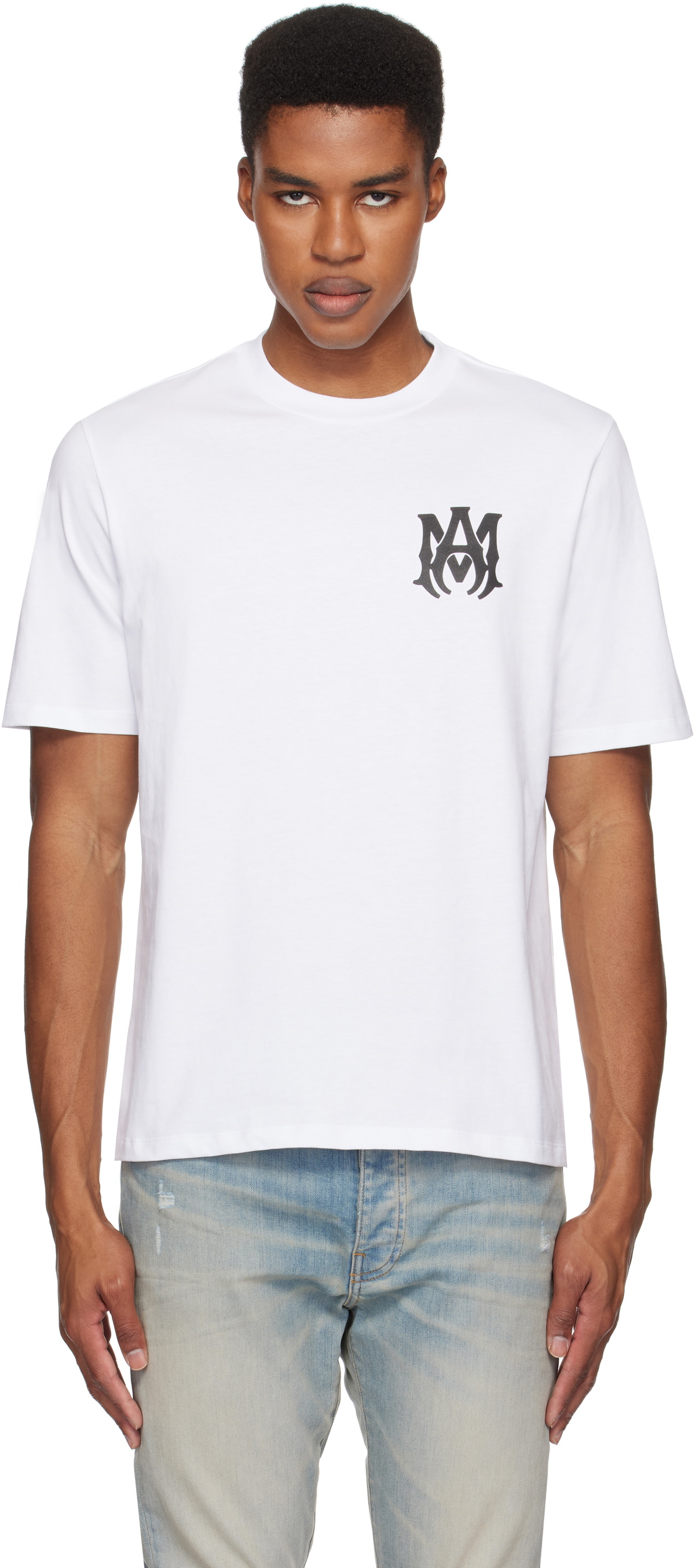 AMIRI White 'MA' Core Logo T-shirt Amiri