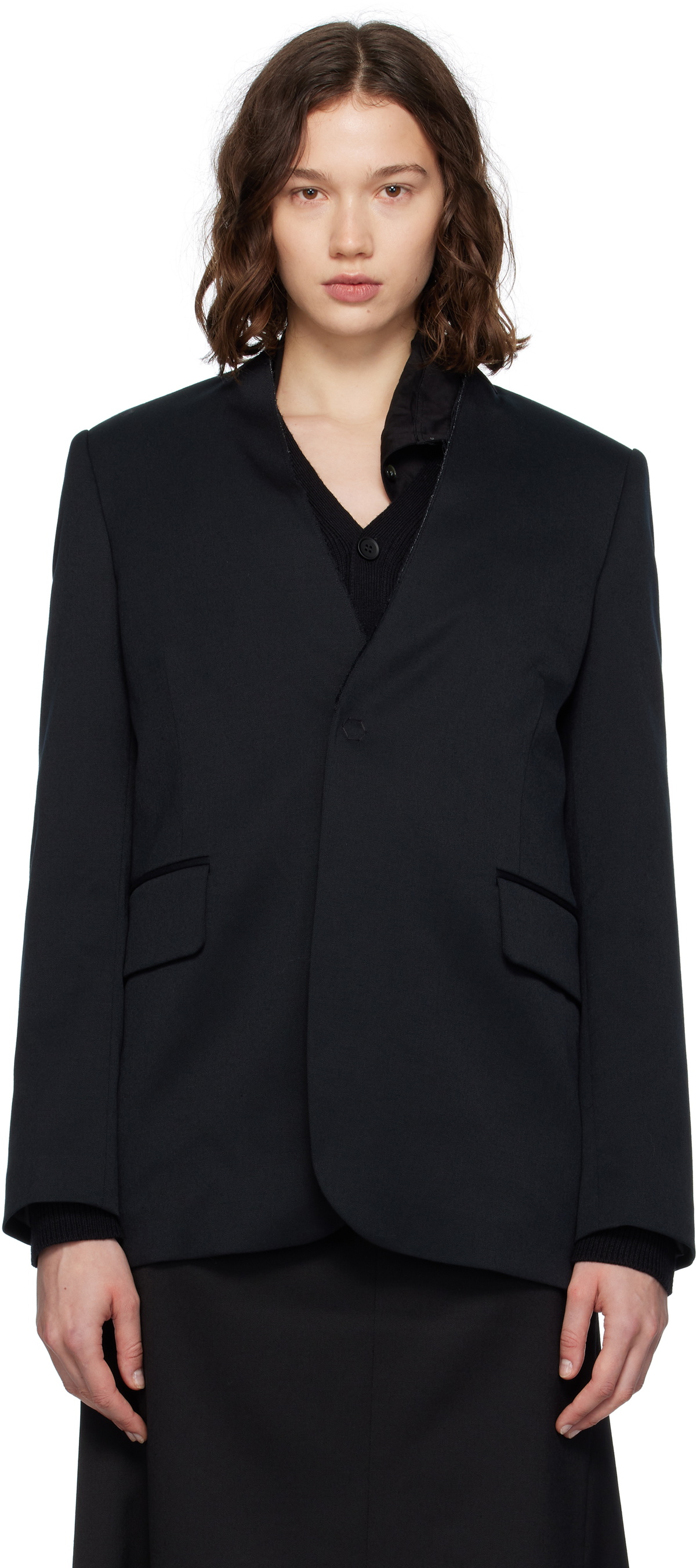 【関税&送料込】Maison Margiela Black Gabardine Blazer MAISON MARGIELA | Black Men's Blazer | YOOX