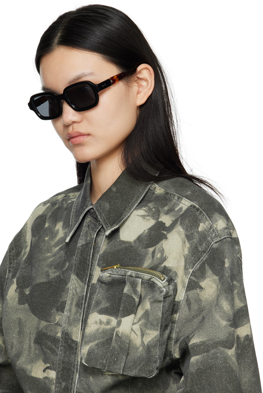 BONNIE CLYDE Black Shy Guy Sunglasses Bonnie Clyde