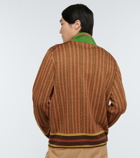 Wales Bonner - Zipped linen sweatshirt