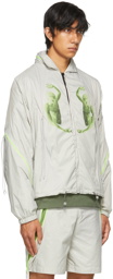 Saul Nash Grey Printed Flip Side Jacket
