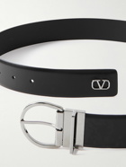 Valentino Garavani - 3.5cm Valentino Garavani VLOGO Leather Belt - Black