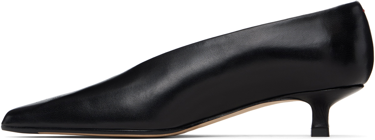 Aeyde Black Clara Pointed-Toe Heels