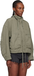Alexander Wang Khaki Articulated Cargo Jacket