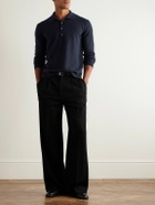 PIACENZA 1733 - Slim-Fit Cashmere Polo Shirt - Blue