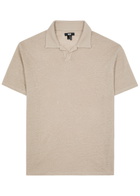 Paige Shelton Linen Polo Shirt Cream