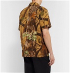 Neighborhood - Camp-Collar Printed Cotton-Ripstop Shirt - Brown