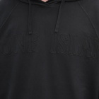 Stone Island Men's Embroided Logo Popover Hoody in Black