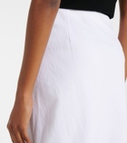 Vince Easy linen-blend midi skirt
