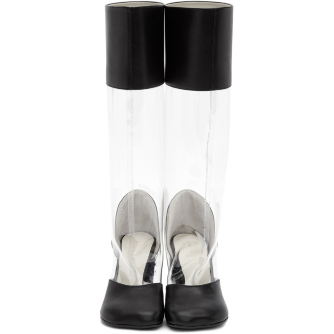 MM6 Maison Margiela Transparent PVC Tall Boots