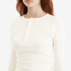Auralee Women's Organic Soft Rib Pullover in Ivory