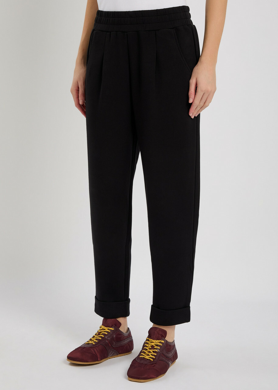 Varley The Rolled Stretch-jersey Sweatpants Black