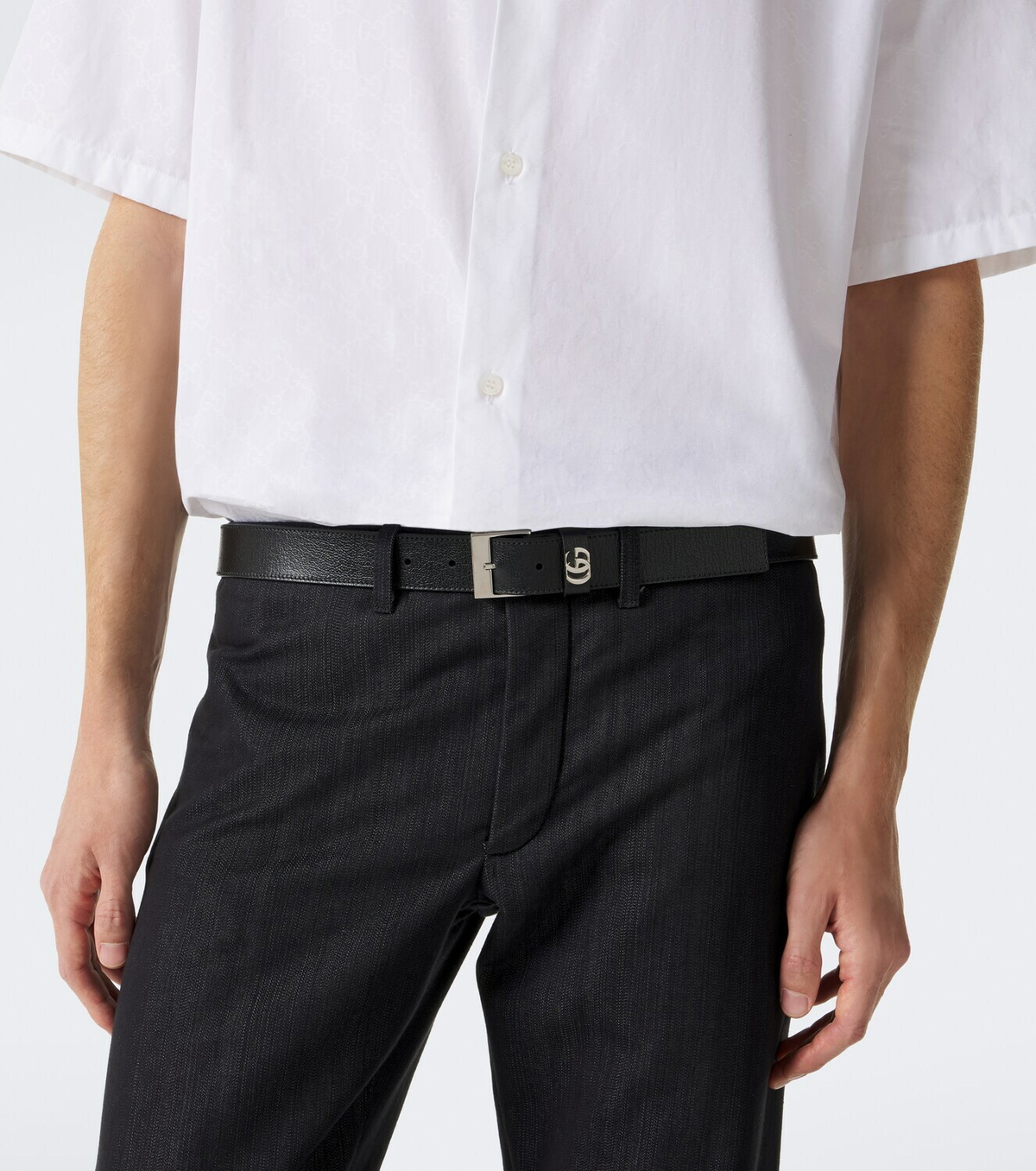 Gucci GG leather belt