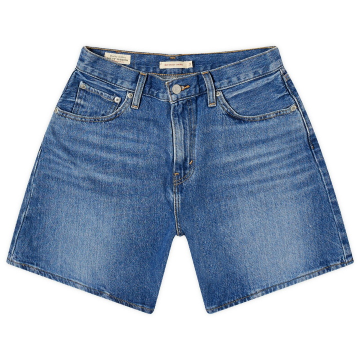 Photo: Levi's Women's High Rise Baggy Shorts in Blue