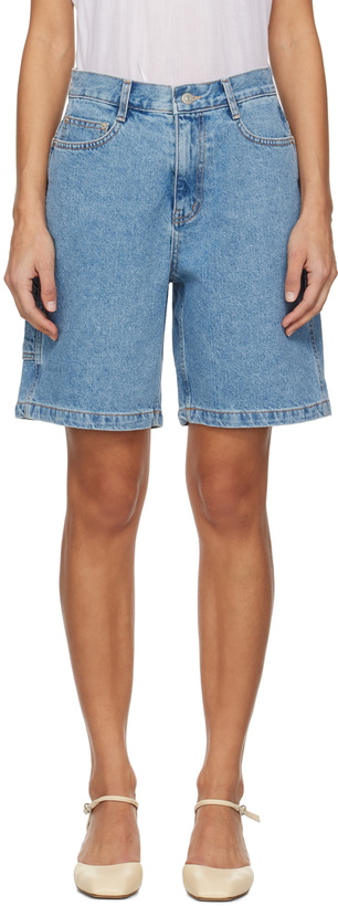 Photo: Dunst Blue Contrast Denim Shorts