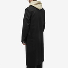 Givenchy Men's Clip Closure Long Coat in Black