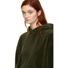 Haider Ackermann Khaki Velvet Hoodie