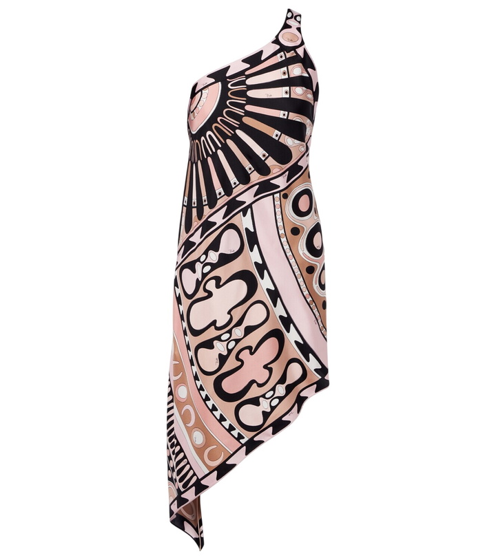 Photo: Pucci Abito one-shoulder silk twill minidress