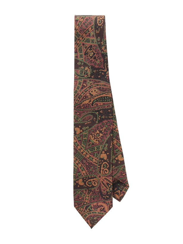 Photo: Drake's - 7cm Paisley-Print Wool and Silk-Blend Tie