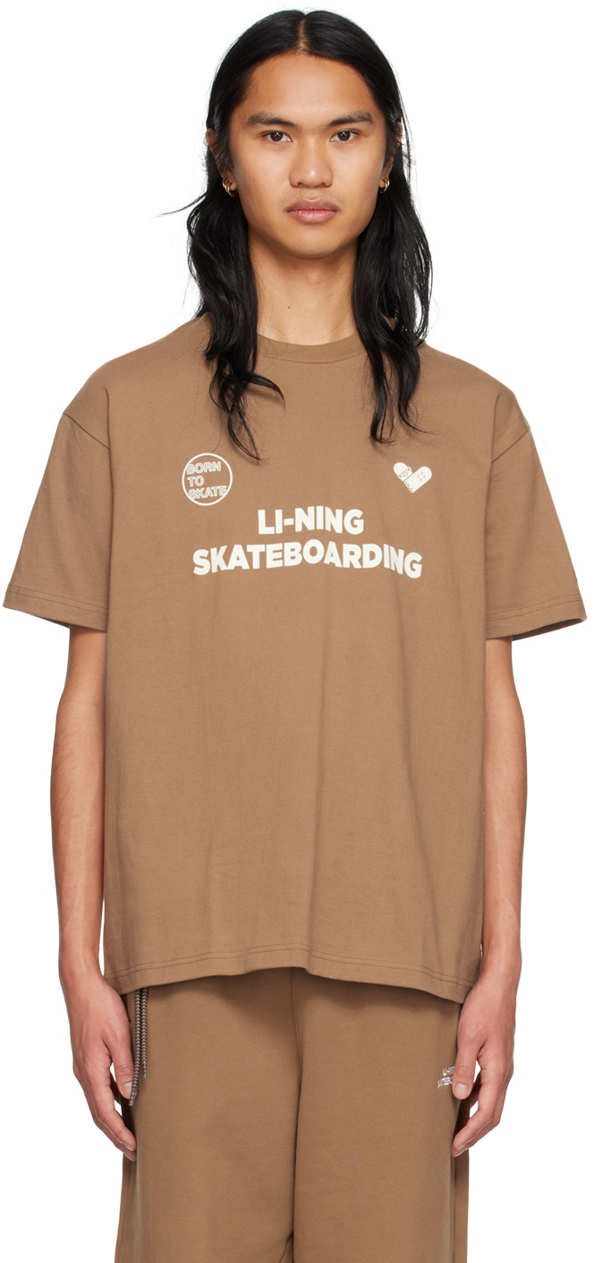 Li-Ning Blue Skateboard T-Shirt Li-Ning