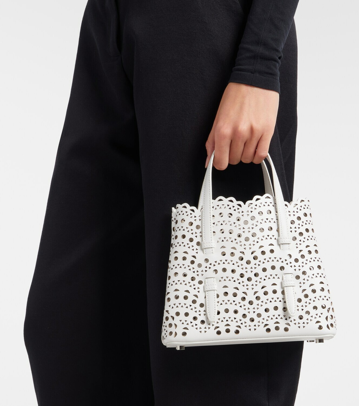Alaïa Mina 20 Vienne leather tote bag