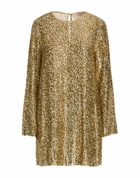 Jucca Womens Mini dress in Gold