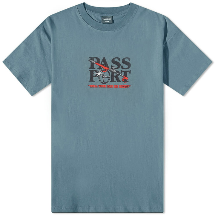 Photo: Pass~Port Men's Lock~Up T-Shirt in Alpine Blue
