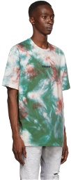 Dsquared2 Red & Green Tie Dye T-Shirt