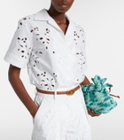 Rebecca Vallance Artesan broderie anglaise cotton-blend shirt