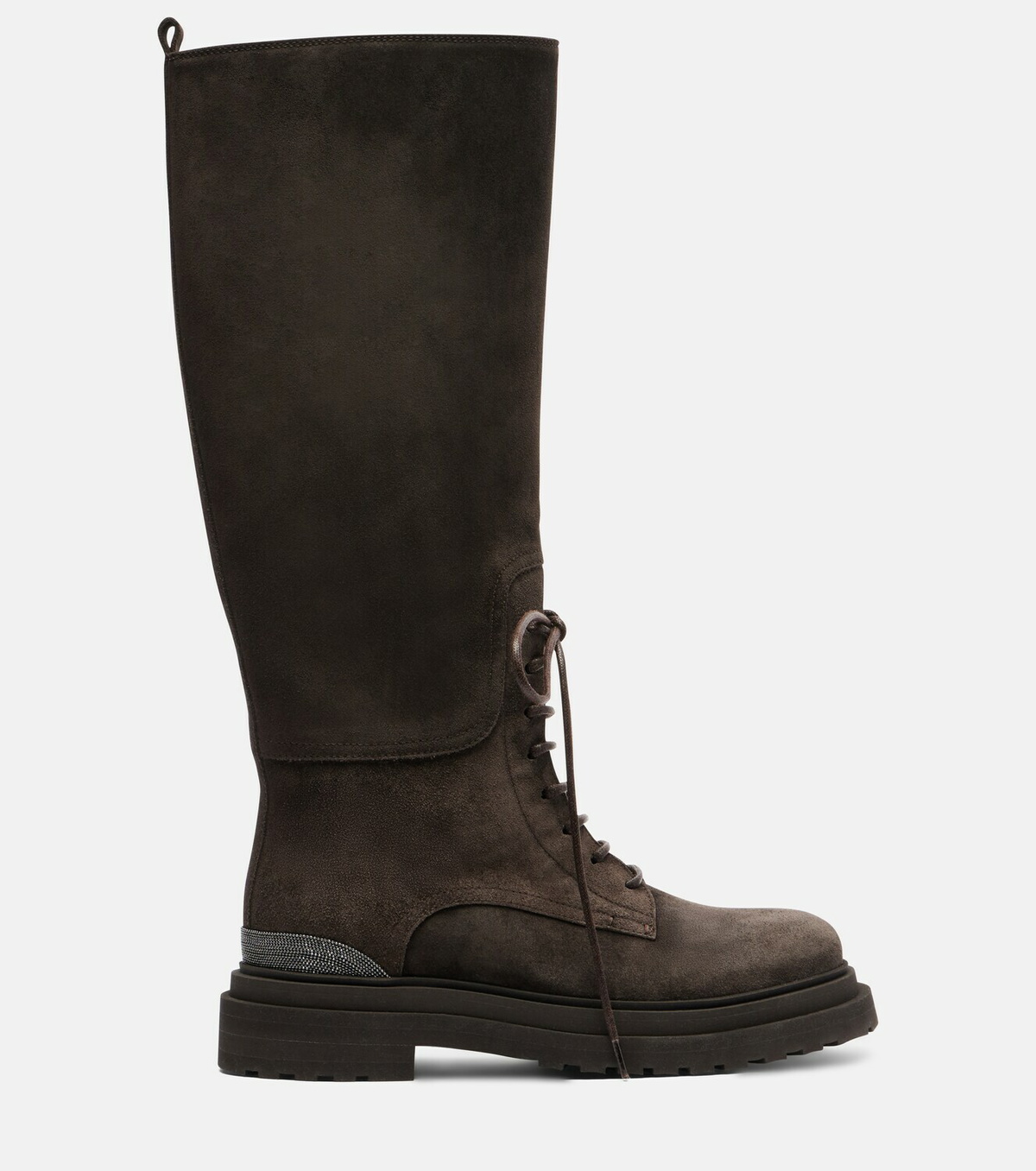 Brunello Cucinelli Monili suede lace-up boots