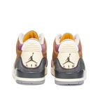 Air Jordan Men's 3 Retro SE Sneakers in Archaeo Brow/Cement Grey