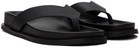 ST. AGNI Black Thong Slides