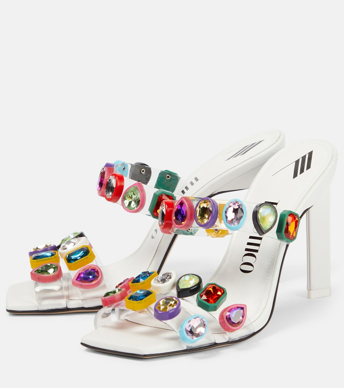 サンダル・ミュール THE ATTICO Embellished Pvc Nanci Mules The Attico - Nanci embellished PVC mules The Attico