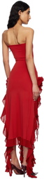 Fancì Club Red 'The Thieves Evening' Maxi Dress