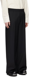 MM6 Maison Margiela Black Wide-Leg Trousers