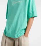 Jacquemus Logo cotton and hemp jersey T-shirt