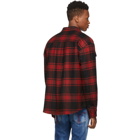 Dsquared2 Red Dropped Military Fit Shirt
