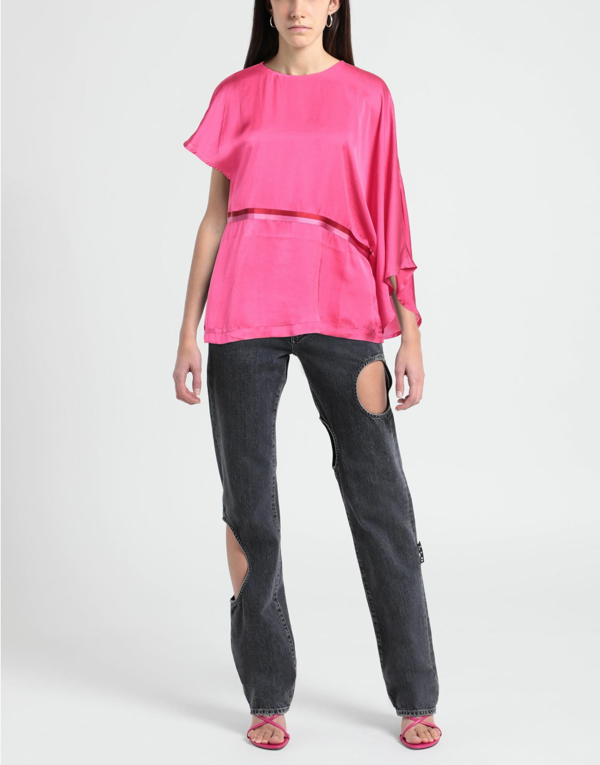 Manila Grace Womens Top Fuchsia