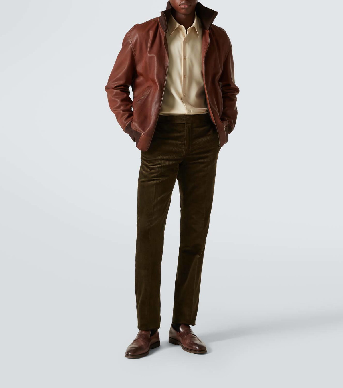 Ralph Lauren Purple Label Cotton corduroy straight pants