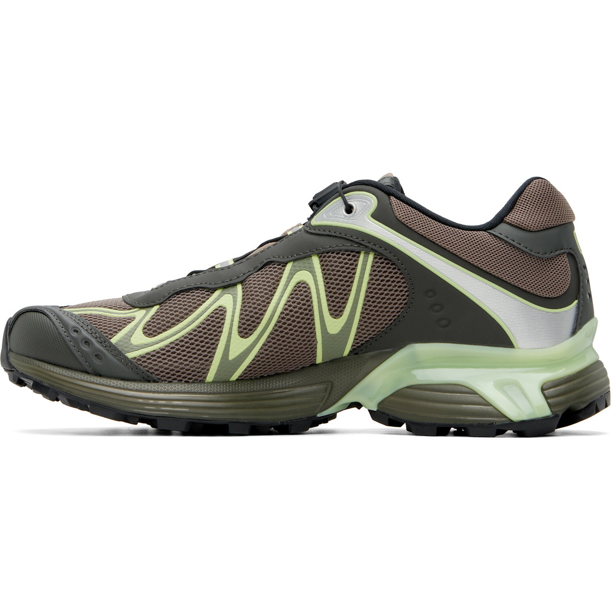 Salomon Brown & Green XT-Whisper Sneakers