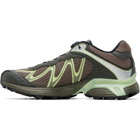 Salomon Brown & Green XT-Whisper Sneakers