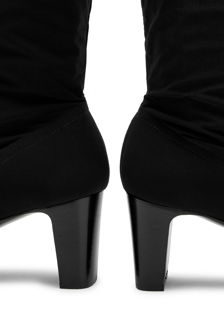 The Row Felice Stretch-neoprene Boots Black