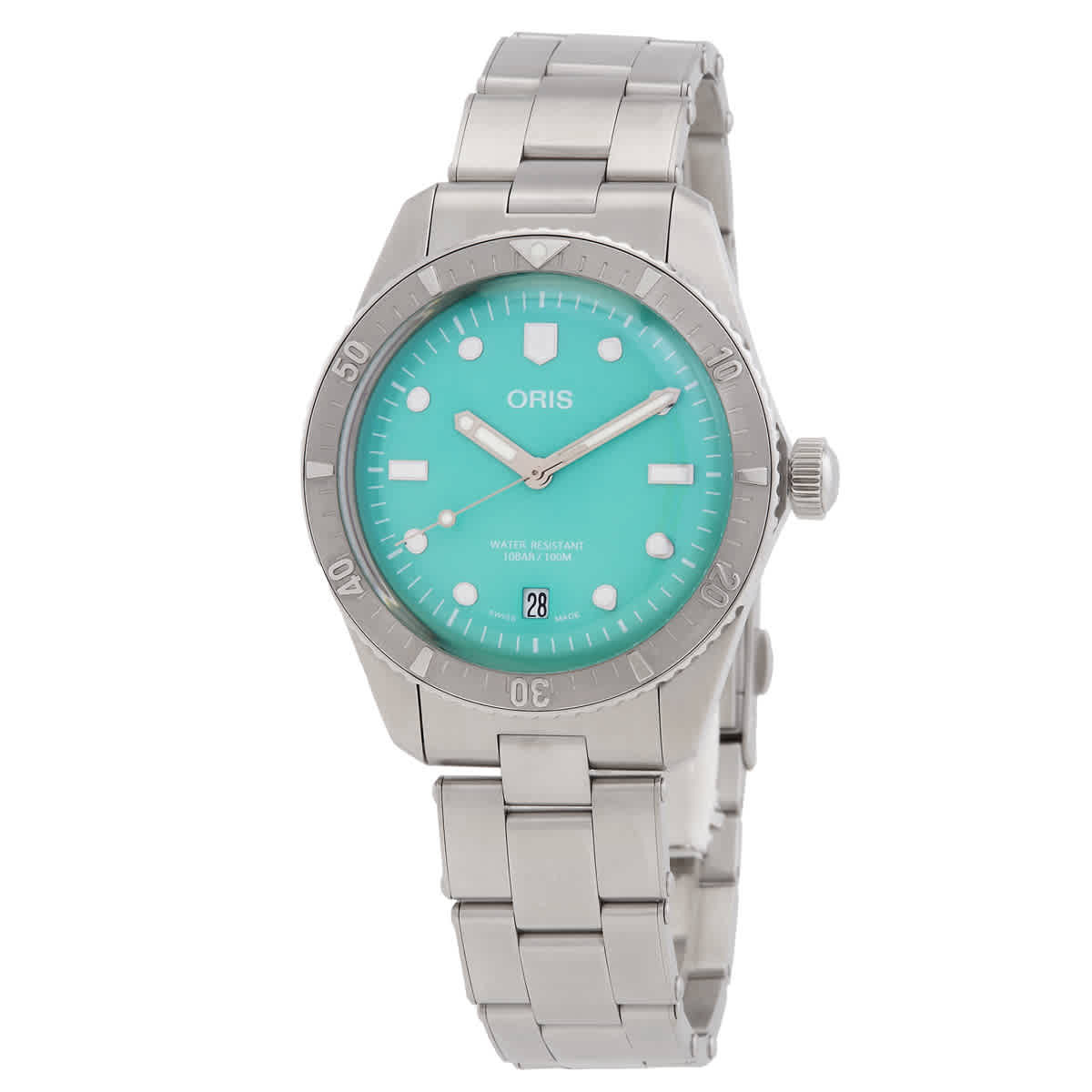 Oris Oris Divers Sixty-Five 38mm Automatic Cotton Candy Green Dial Watch 01 733 7771 4057-07 8 19 18