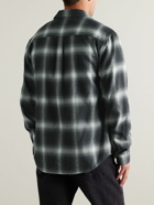 FRAME - Checked Brushed Cotton-Flannel Shirt - Gray