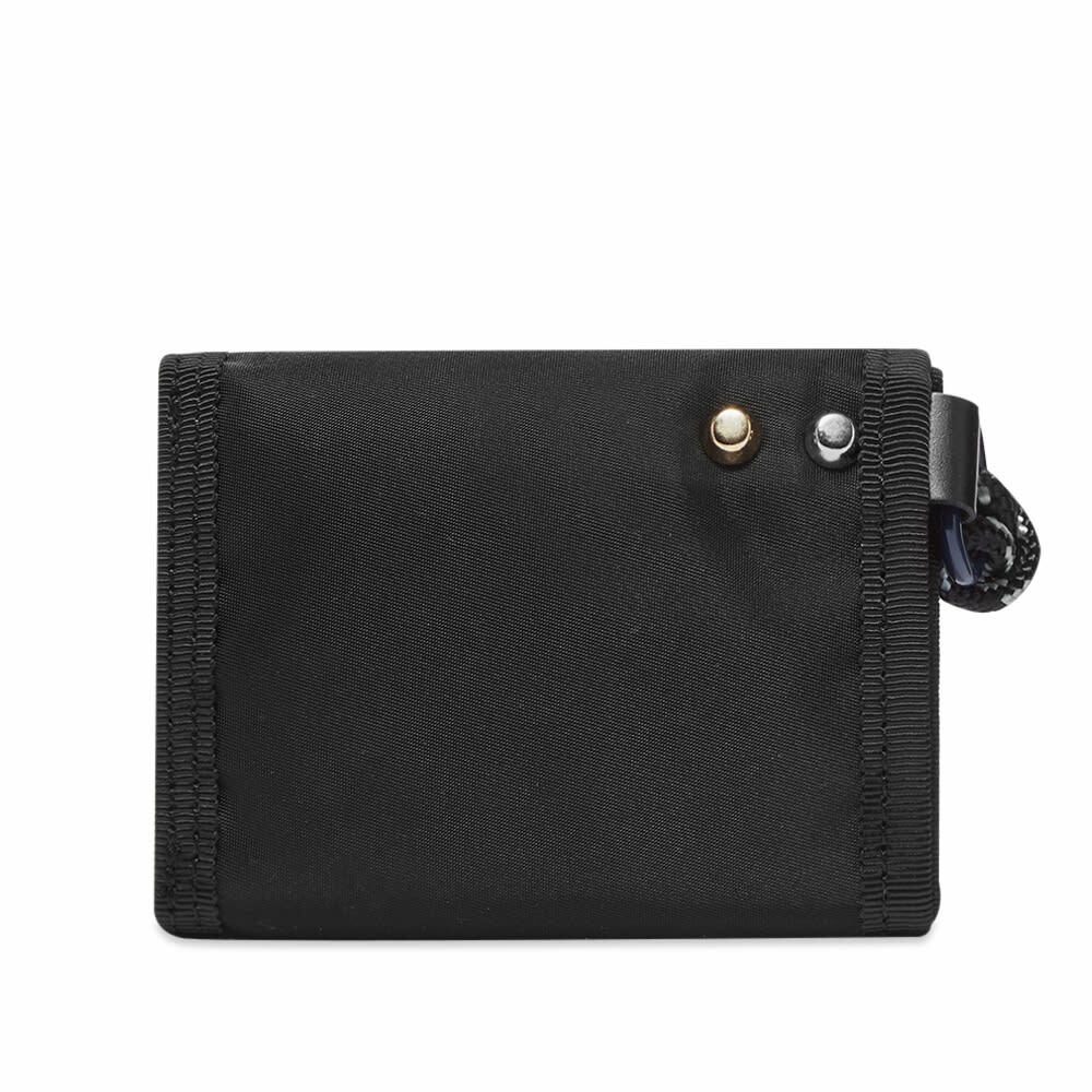 Sacai x Porter Nylon Trifold Wallet in Black Sacai