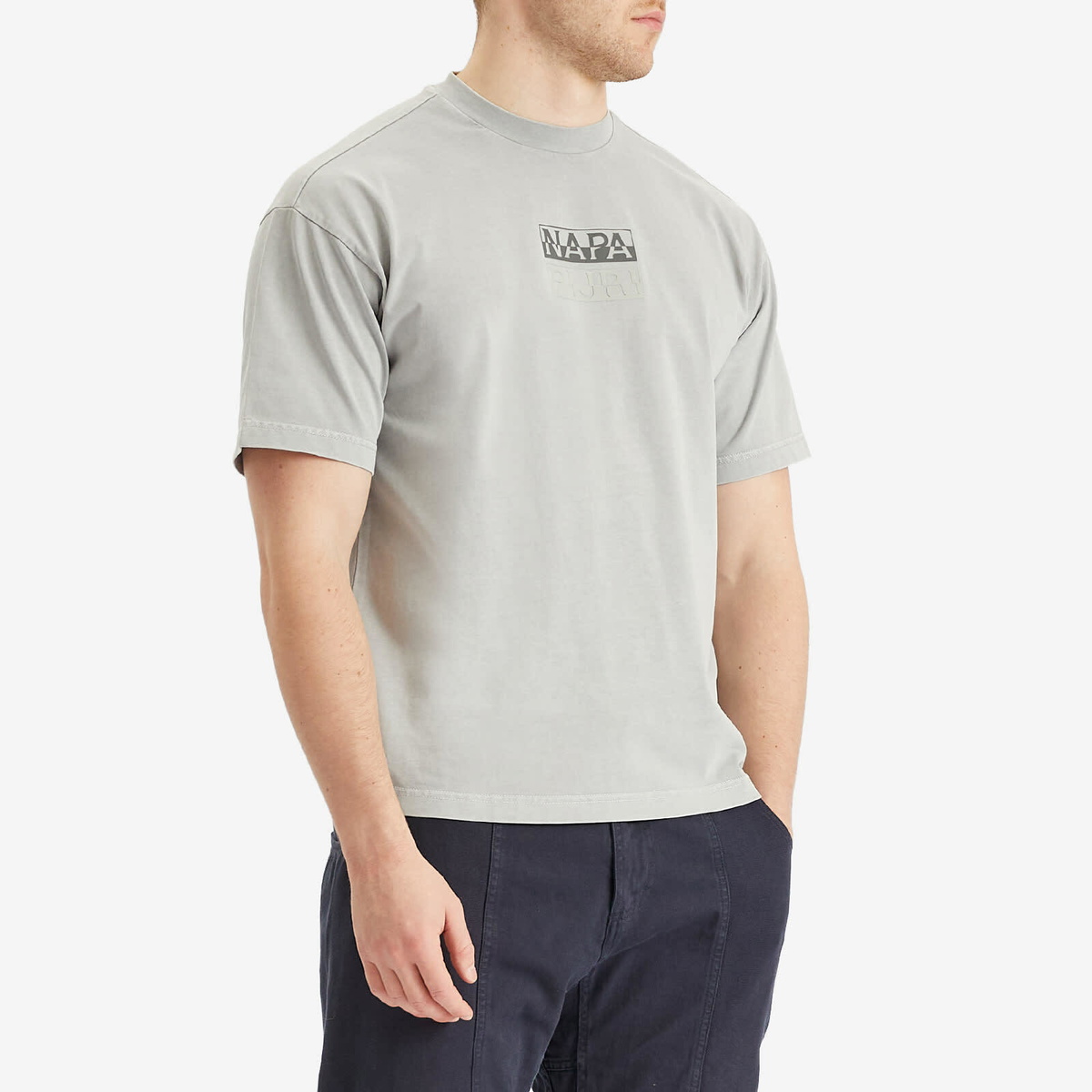 Napapijri Men's Split Logo T-Shirt in Ultimate Gr