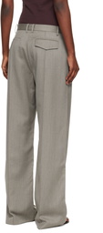 St. Agni Gray Oupa Pintuck Trousers