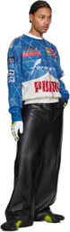 PUMA Blue A$AP Rocky Edition Quilted Sweatshirt